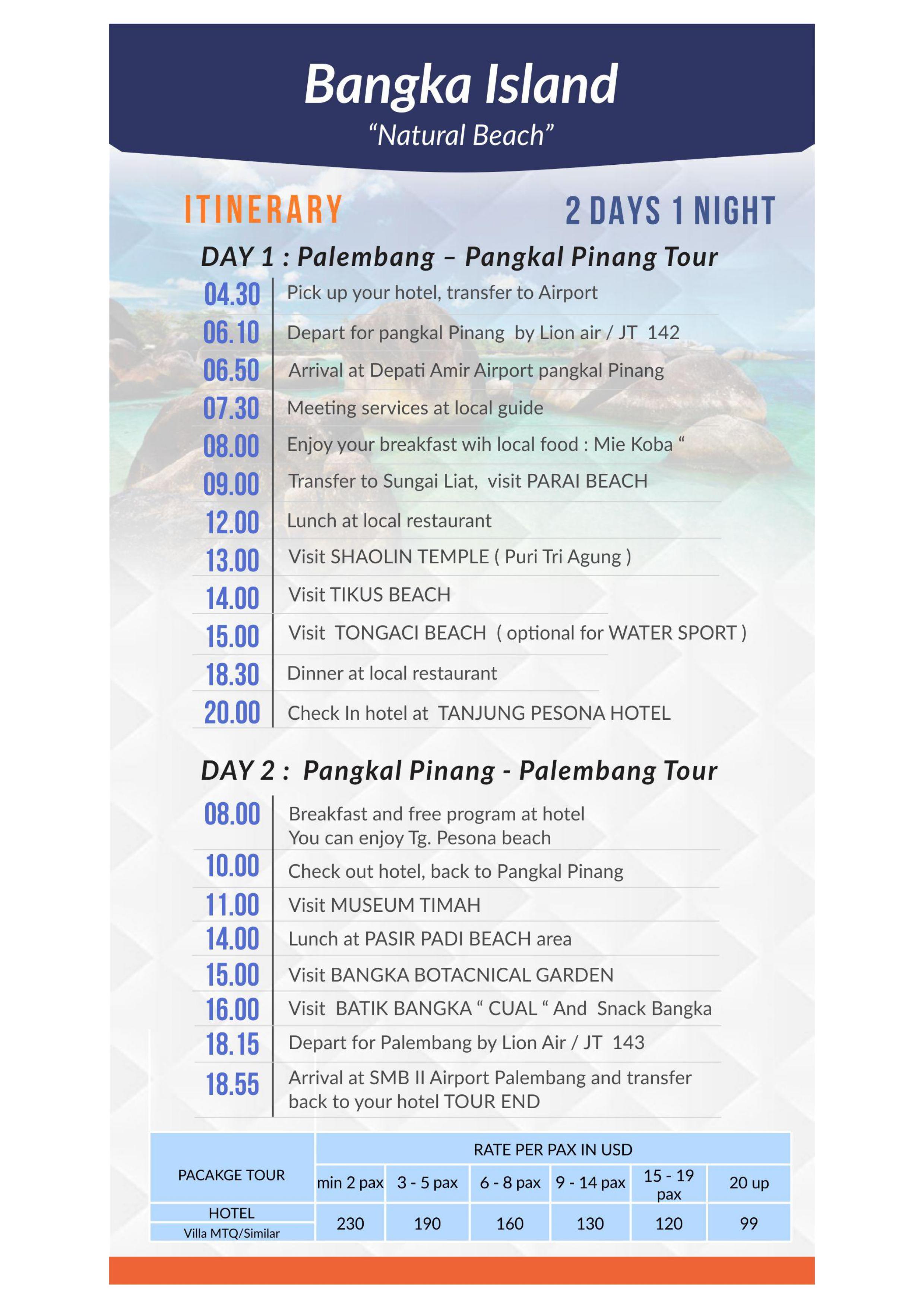 BANGKA ISLAND " NATURAL BEACH " FOR ASIAN GAMES